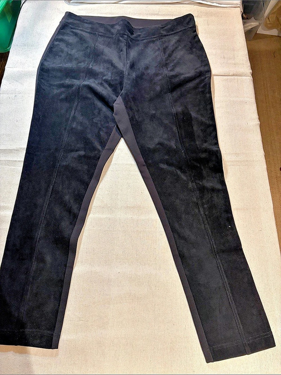 SPANX Pants - Spanx Faux Suede on front only Legging feel Black Like New